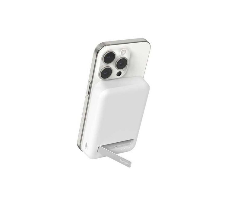( Повербанк BELKIN 10K Qi2 MagSafe Powerbank with Kickstand White