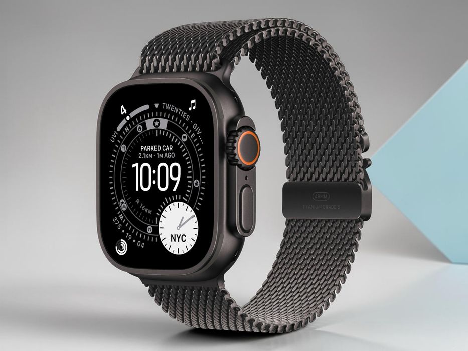 Apple Watch Ultra 3 5G 2025 49mm Black Ti Black TML M Milanese Band! 100% Battery! Гаранция!