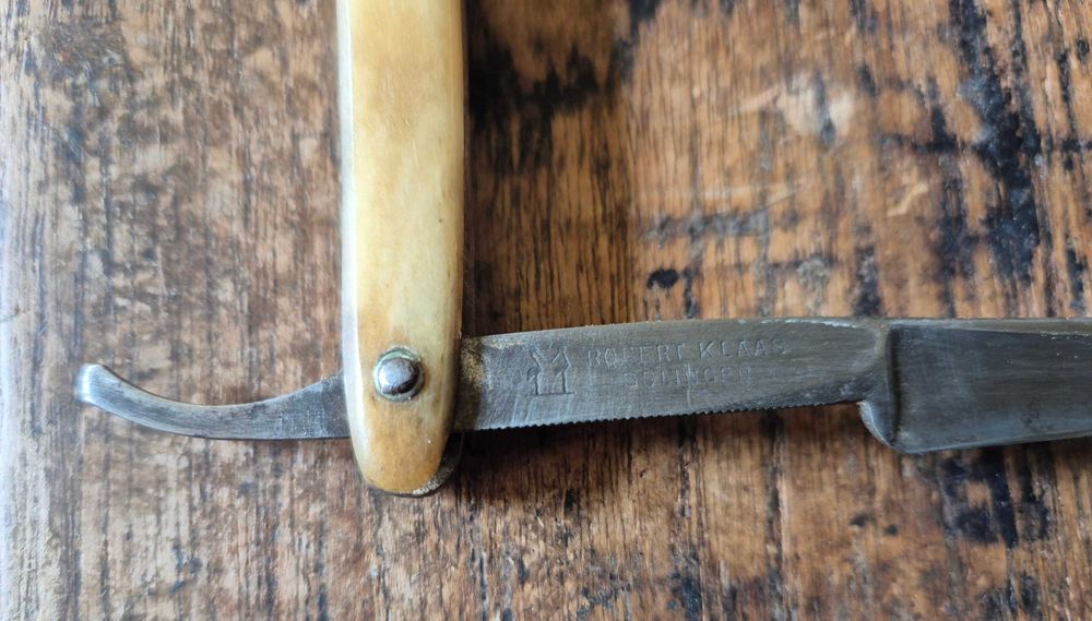 уникален стар бръснач SOLINGEN ROBERT KLAAS Солинген преди 1939 година