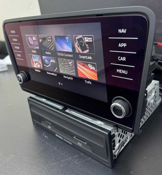 Navigatie + Display MIB 2 DISCOVER SKODA OCTAVIA CarPlay Android Auto