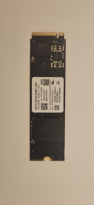 SSD NVME Western Digital PC SN740 256GB M.2 PCI-e GEN 4X4