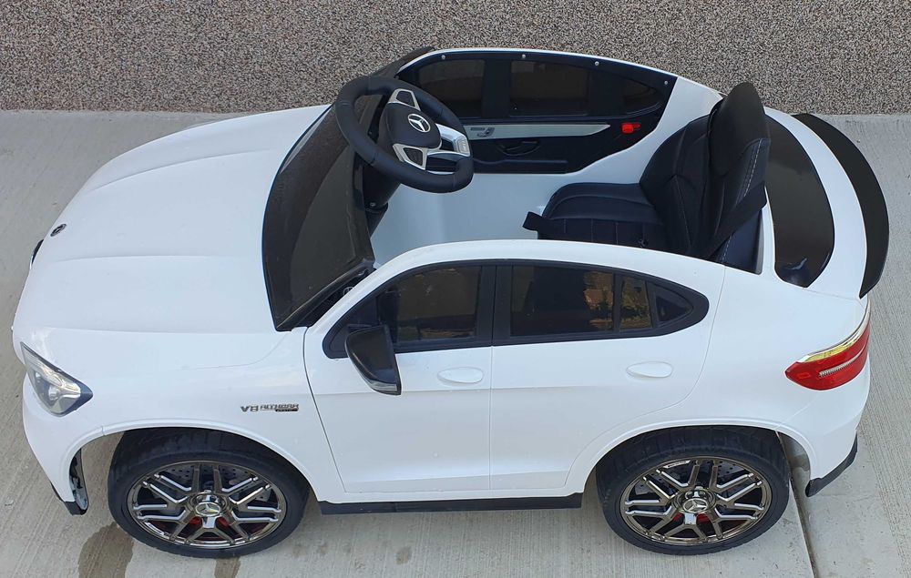 Moni Акумулаторен джип Mercedes GLC 63 S, Бял