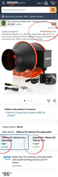 Регулируем канален/ тръбен вентилатор с EC мотор и изнесен контрол