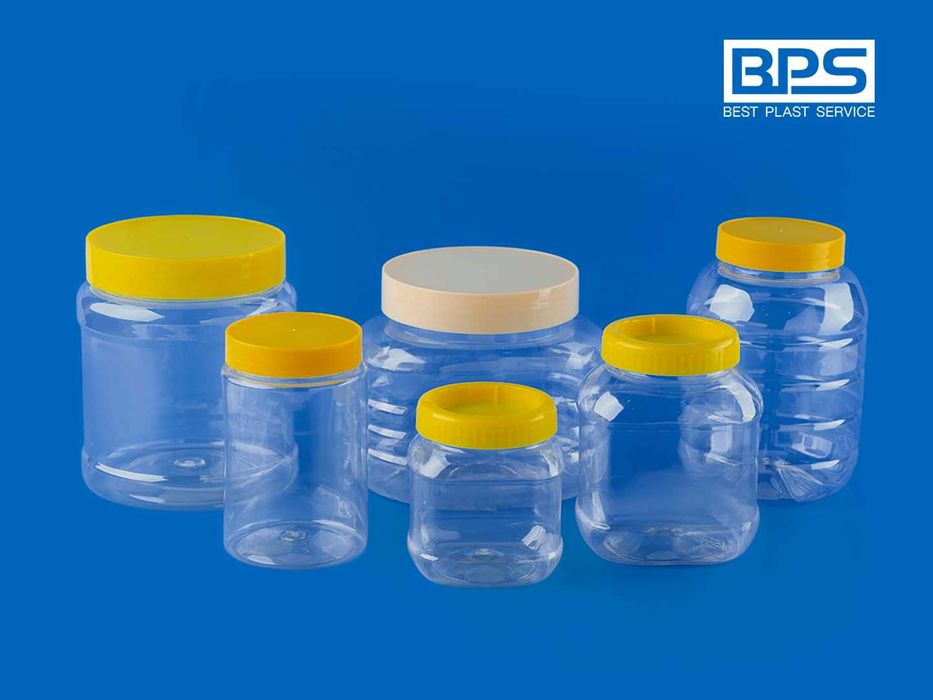 Пластиковые банки оптом | Shaffof plastik bankalar to‘plami