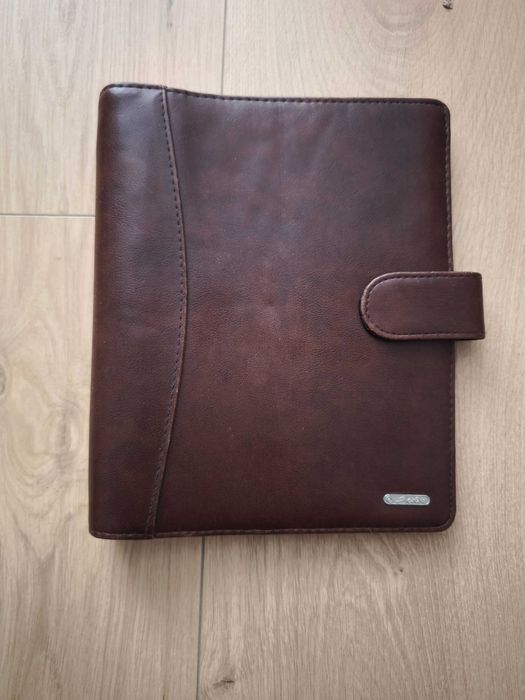 Organizator Agenda Caiet Mecanic Herlitz Piele Ecologica Maro A5 6 inele