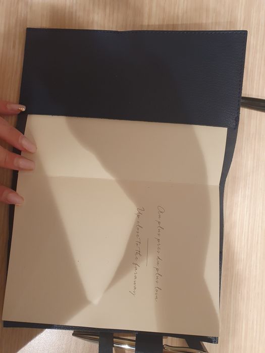 Agenda nou nouta, coperți din piele, embosata