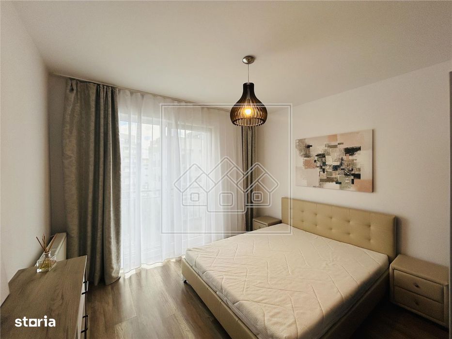 Ap decomandat, mobilat modern, cu 2 camere, balcon mare - City Residen