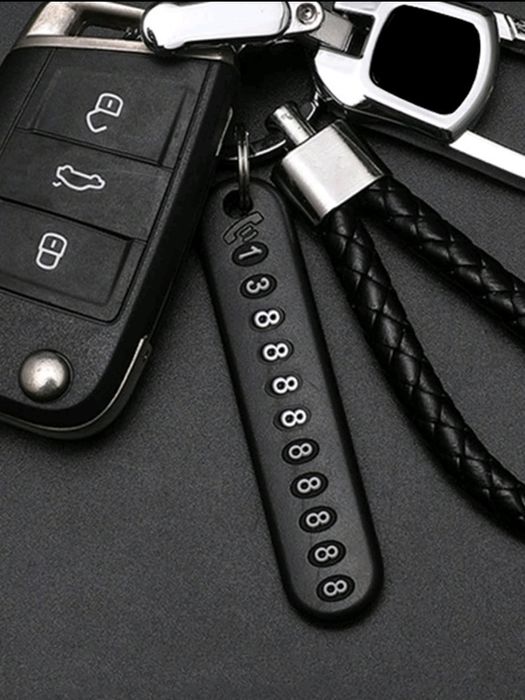 Breloc personalizabil cu număr telefon pentru chei