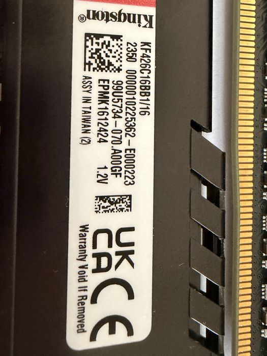 Kit RAM 32 GB DDR 4 Kingston Fury Beast