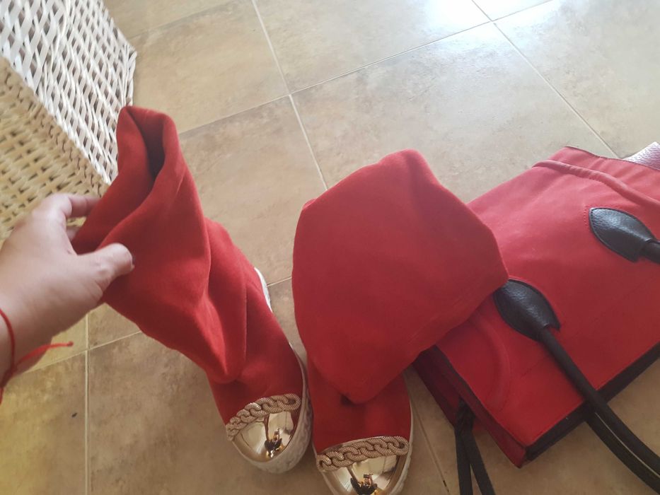 Комплект ботуши и чанта