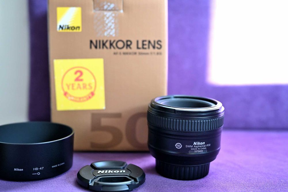 Obiectiv Nikon 50mm 1.8 G ca nou