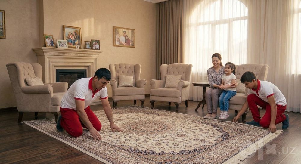 Gilam 12 mingdan yuvish BEPUL dastavka xizmati