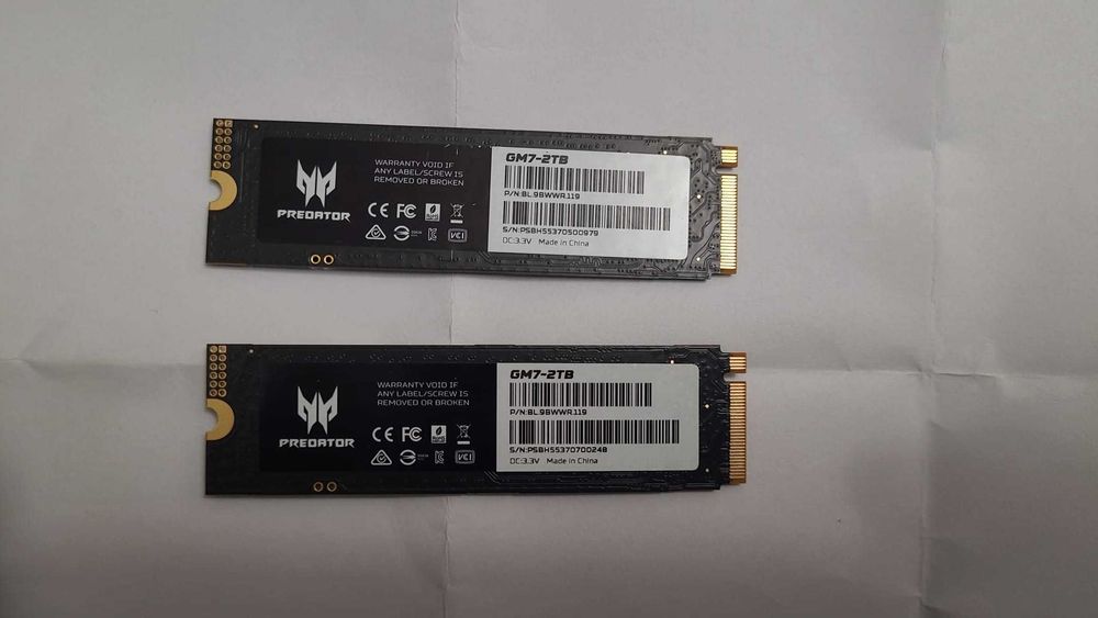 SSD intern Acer Predator 2TB M.2 NVMe PCIe 4.0, citire 7400MB/s