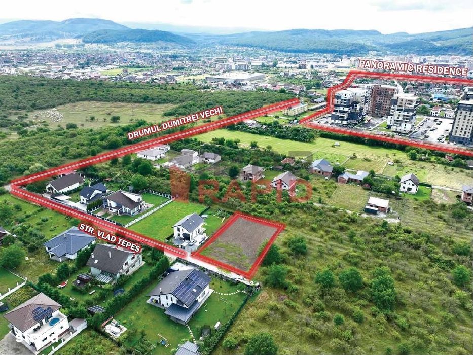 Teren intravilan(10 ari) de vânzare – Bistrița | Zona Panoramic R.