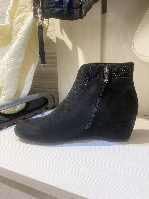 Полусапожки замша, демисезон