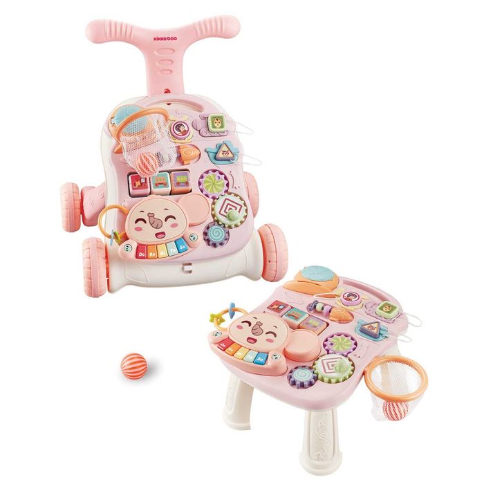 Проходилка 2 в 1 Play & Grow Pink, Kikka Boo