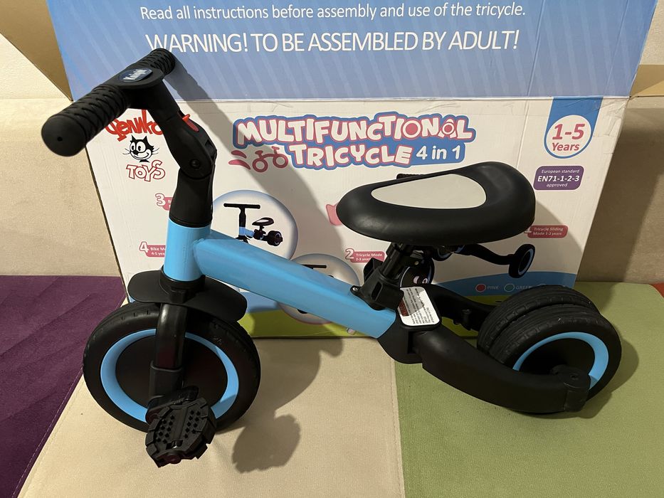 Ново! Колело, триколка 4в1 Феликс toys
