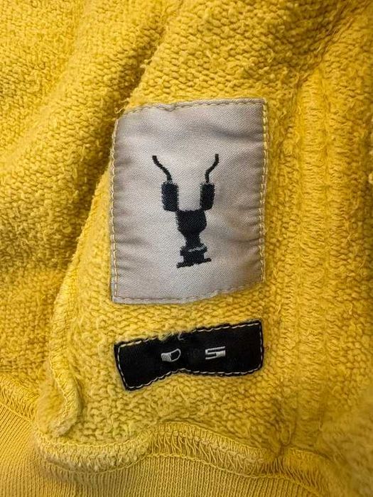 Rick Owens Drkshdw Yellow Zip-Up Mountain Hoodie Lemon