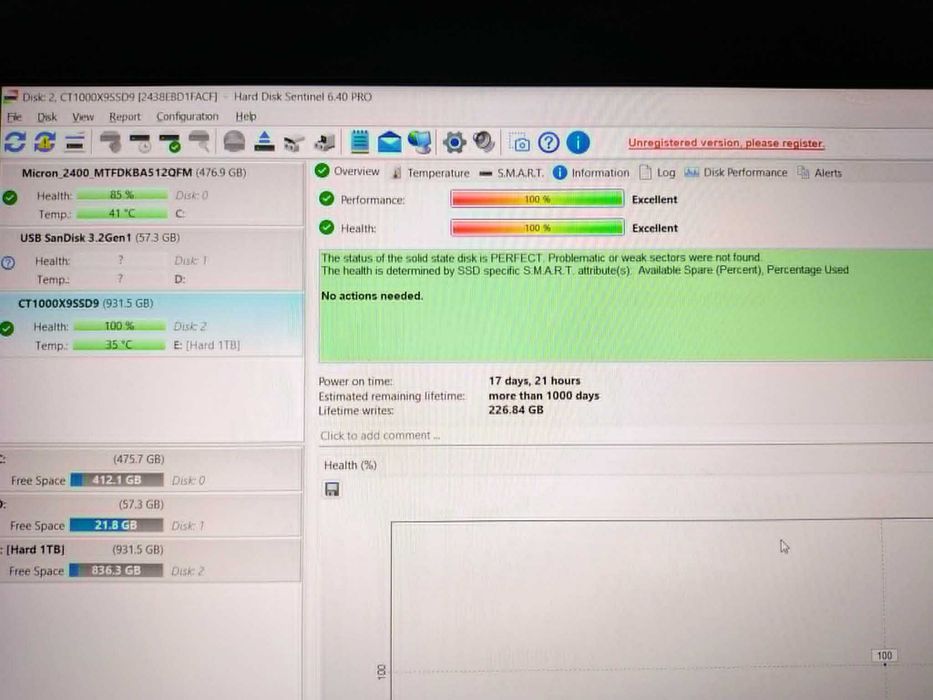 Ssd 1TB Crucial X9, SSD Portabil