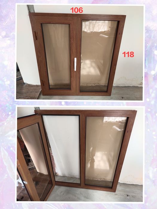 Продаются окна алюминиевые б/у