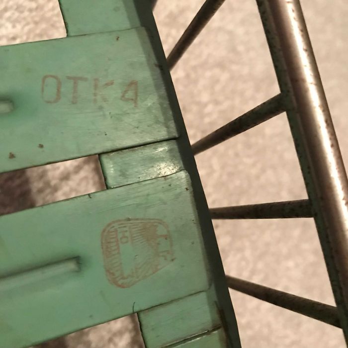 Редкая игрушечная кроватка СССР металл