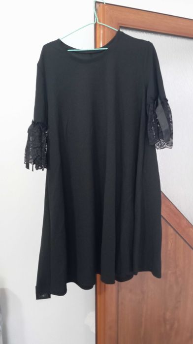 Дълга макси рокля черна