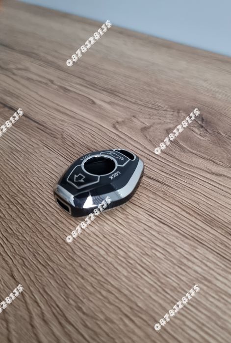 Силиконов кейс за ключ BMW ромбоид черен