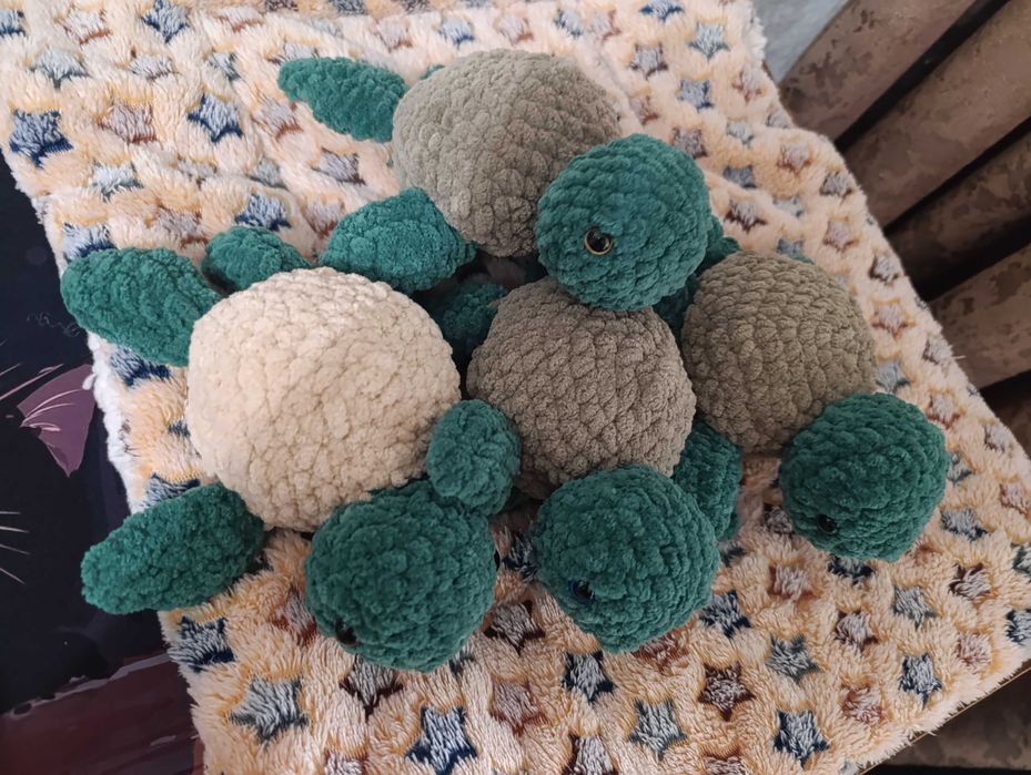 Вязаные игрушки, ручная работа