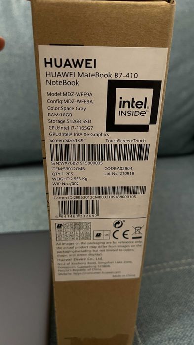 Huawei MateBook B7-410 – i7 / 16GB / 512GB SSD / Touchscreen