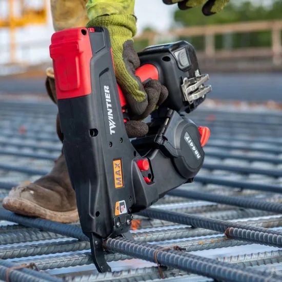 Pistol de legat fier beton, fundatie, elevatie, placa Max rebar Tjep