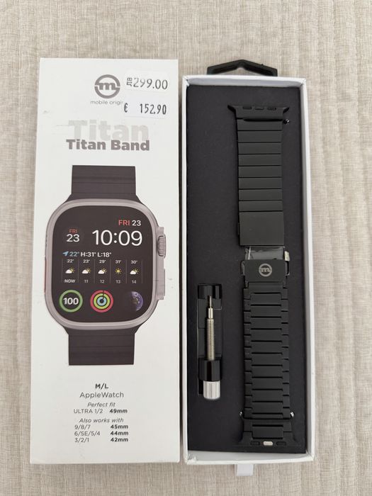 Титаниева верижка за apple watch ultra 2