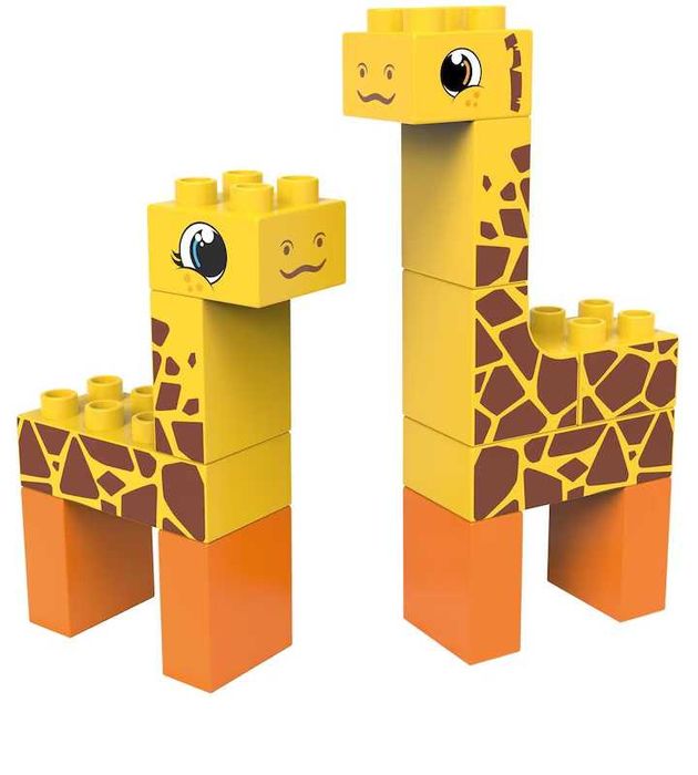 Set de construcție de jucarie - animale stepa
