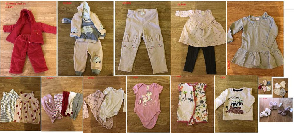 Hainute fetite 6-12m