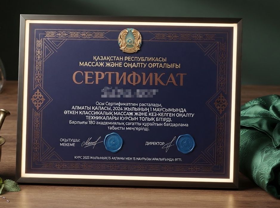 Массаж от сертифицированного мастера