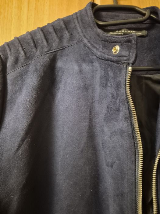 Vand geaca/jacheta Zara bleumarin pentru barbati, marimea L, ca noua
