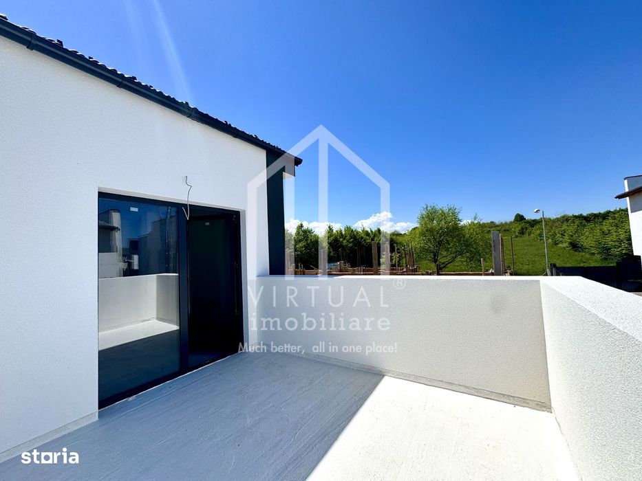 Casa individuala cu 4 camere, 130mp utili+terasa (19mp), teren 360mp