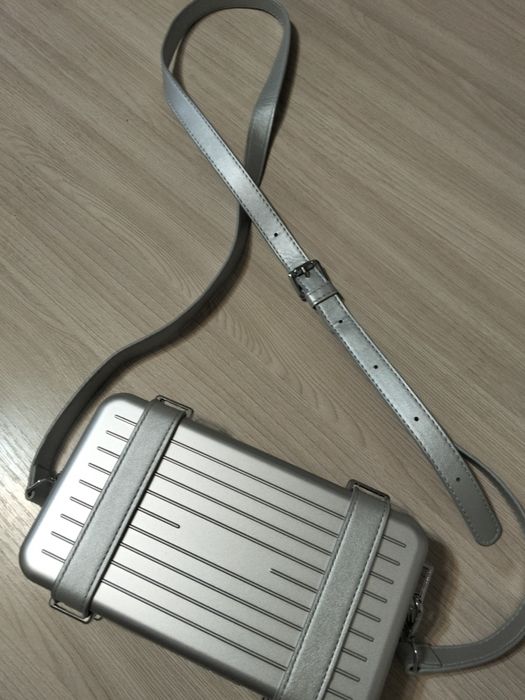 Барсетка в стиле чемодана (silver)