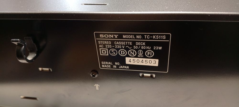 Кассетная дека sony tc-k511s