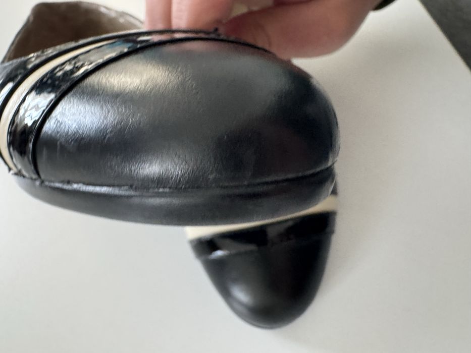 Pantofi piele cu toc mic