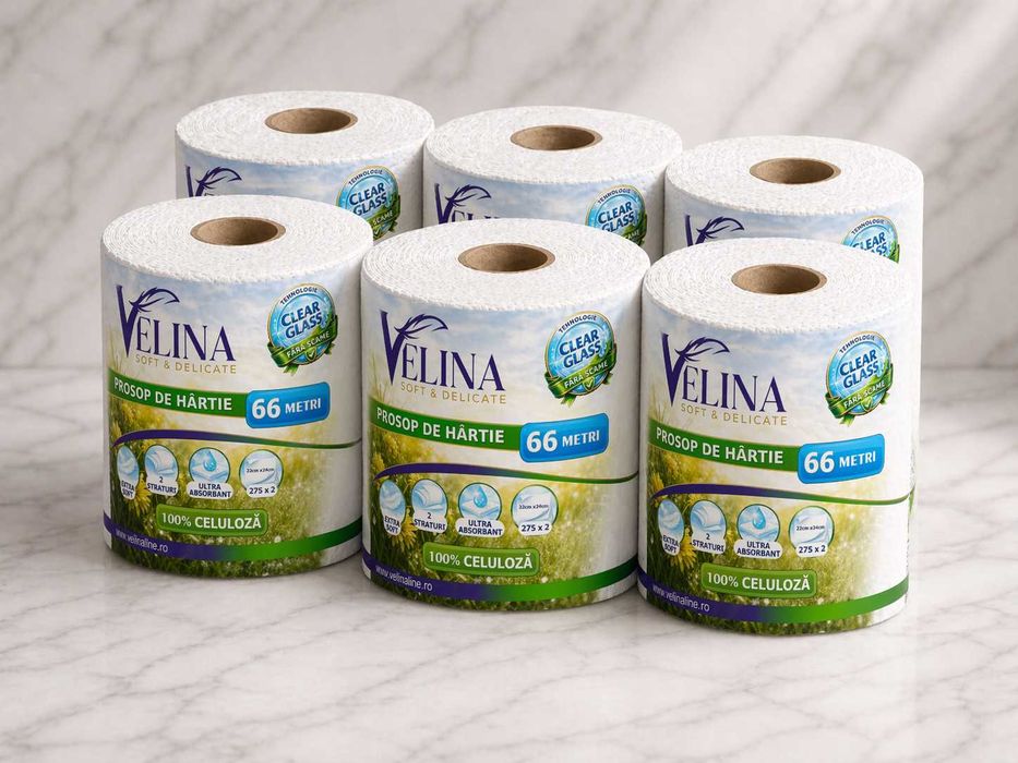 Prosoape Hartie Velina – Bax 6 role | Vanzare Engros / B2B