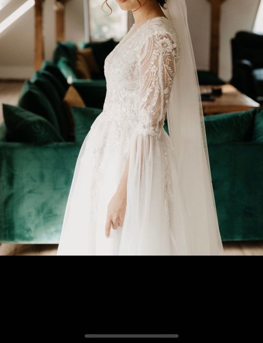 Rochie de mireasa- purtata o singura data