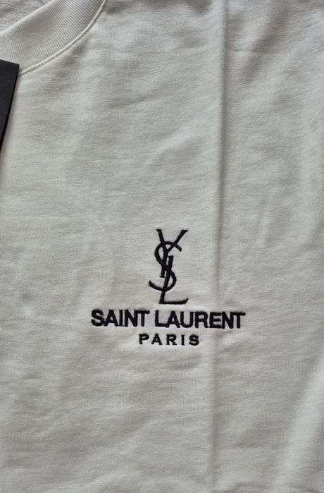 РАЗПРОДАЖБА! Оригинална мъжка тениска Yves Saint Laurent - Размер Л - 100% памук