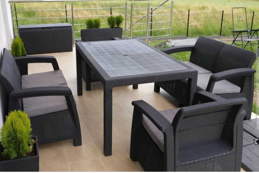 Мебель садовая полиротанг