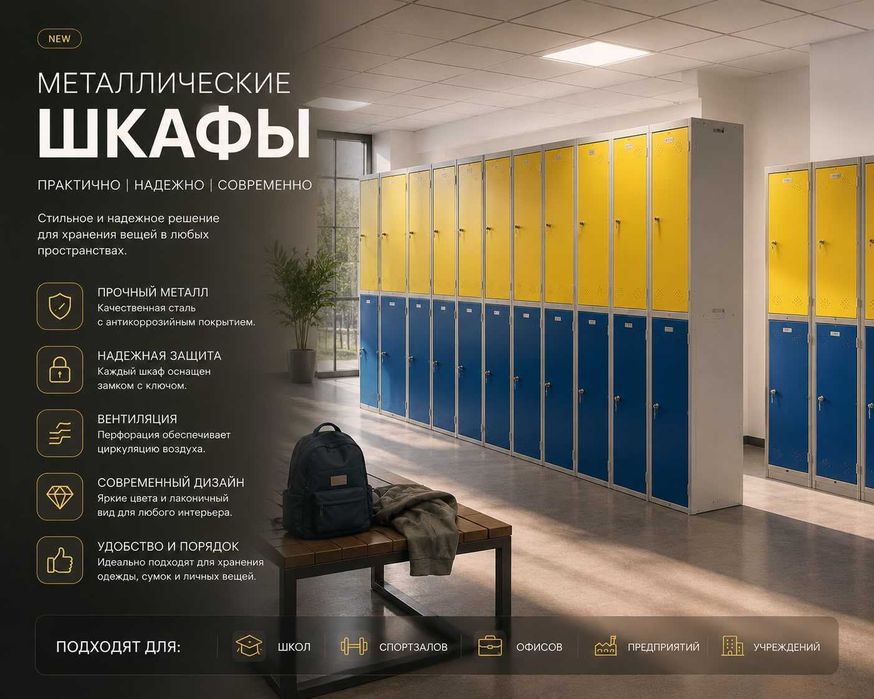 Шкаф металлический (Локер)
