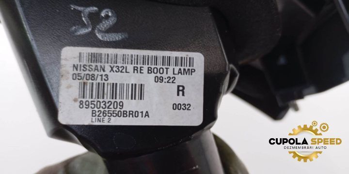 Lampa / Tripla stop dreapta pe hayon 89503209 Nissan Qashqai 1 J10 [f