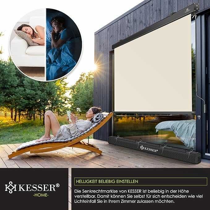 jaluzea verticala exterior kesser 200x250 gri inchis