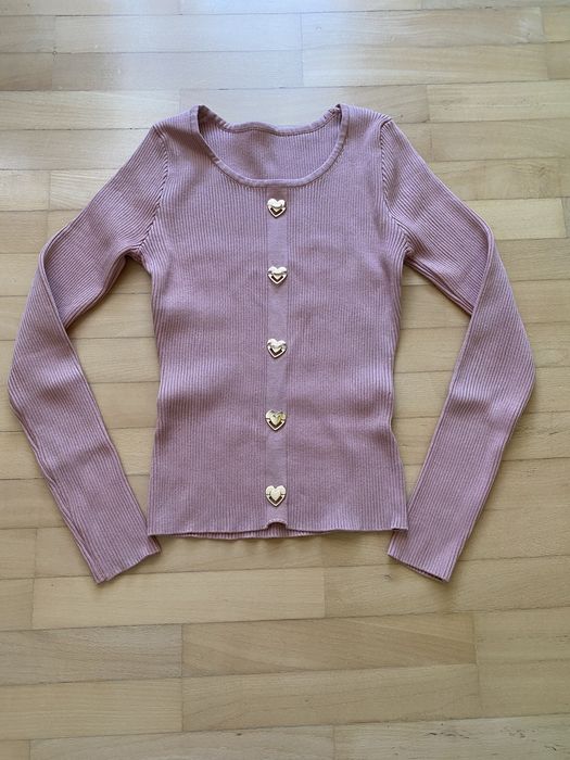 Плетена блуза с дълъг ръкав