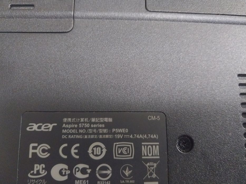 Ноутбук acer 5750