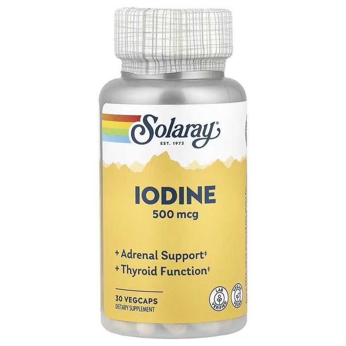 Solaray Iodine  Йод из йодида калия