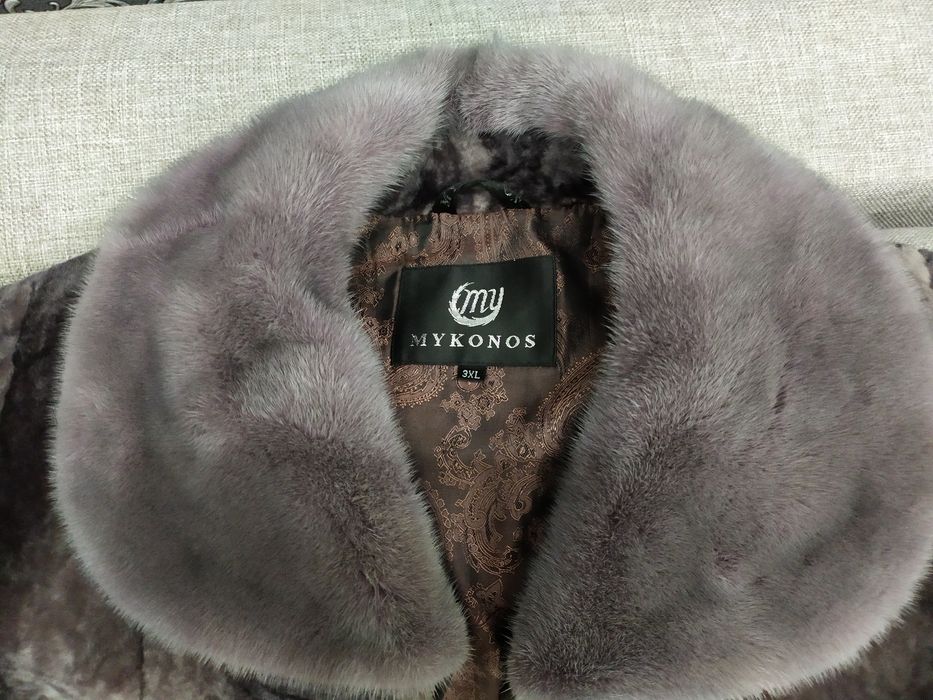 Шуба мутон облегченная.